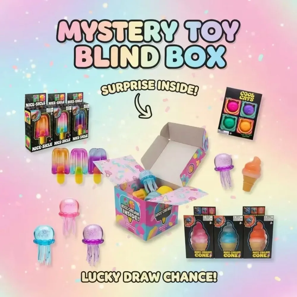 Novelty Gifts - Boîte mystère Squishy, Ensemble de jouets