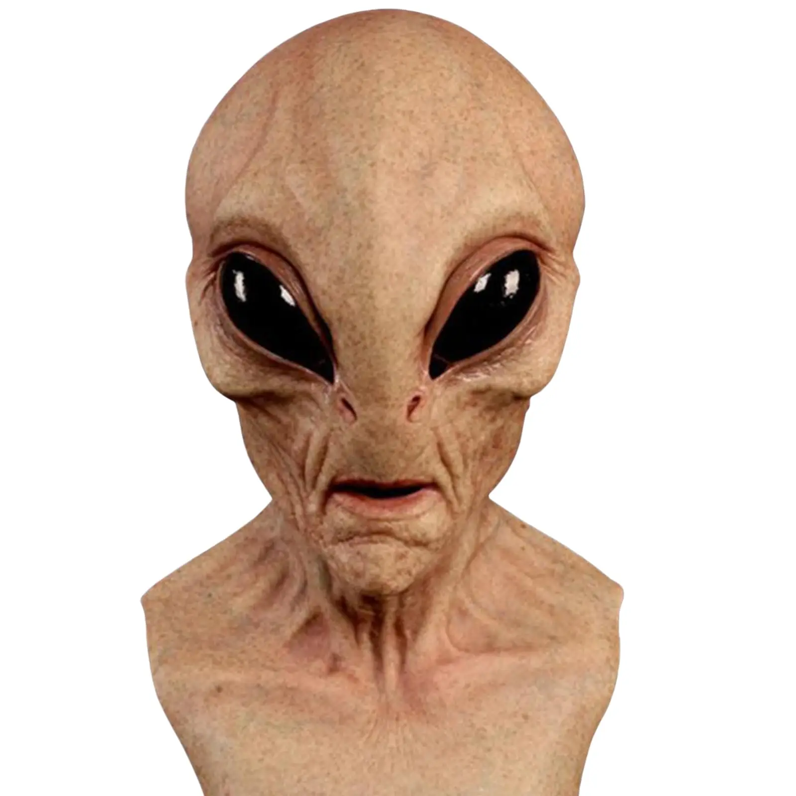 Latex Alien Mask Realistic - Masque d'extraterrestre d'Halloween, masque réaliste en