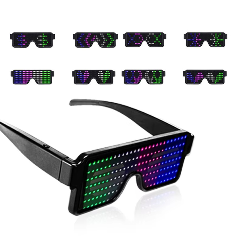 Lunettes LED éclairantes, lune - Glow In The Dark Party Glasses avis et prix